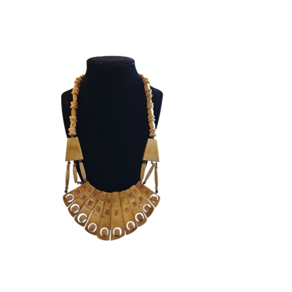 Carved Bone Necklace - Picture 2 of 5